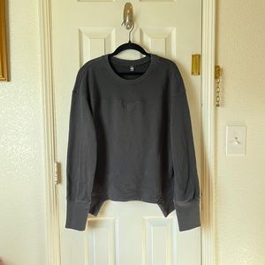 Deconstructed black sweatshirt
